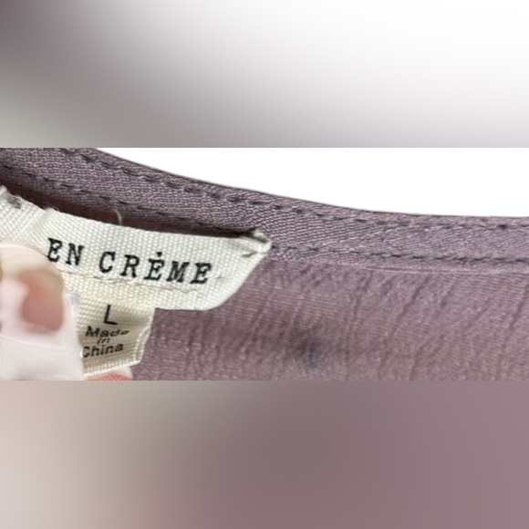 EN CREME Floral Embroidered Maxi Kimono/Duster w/Side Slits In Lavender L✨EUC✨ - Picture 8 of 10